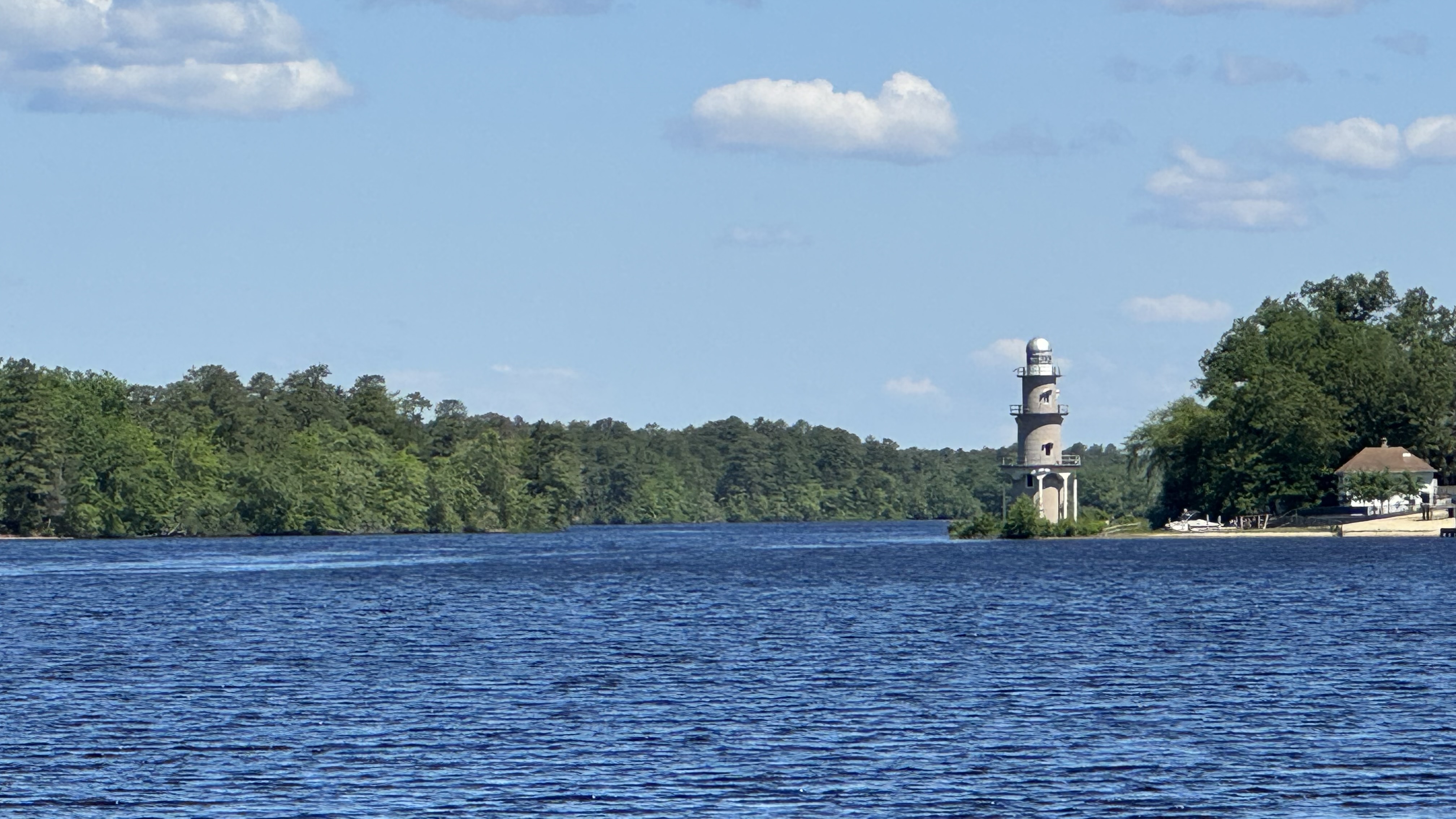 Lighthouse and reeds along the South Jersey shoreline